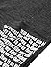 Allegra K Women Casual V Neck Short Sleeve Letters Prints Pocket Front Tee Shirt Grey,Medium (US 10)