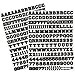 JAM PAPER Self Adhesive Alphabet Letter Stickers - Black - Upper Case - 372 Stickers/Pack