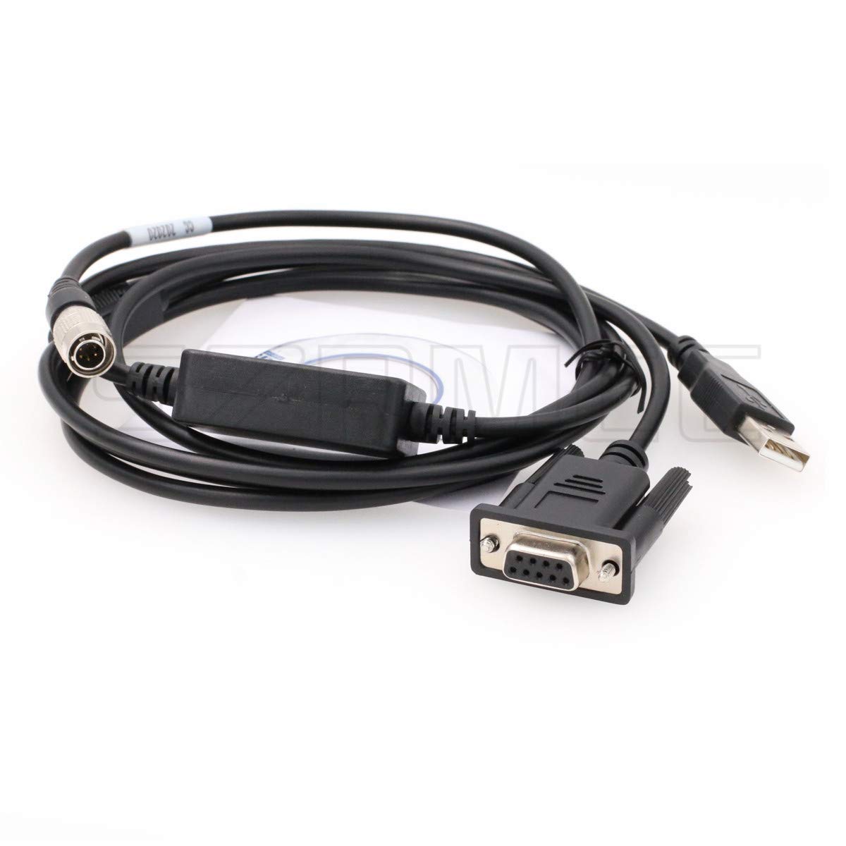 SZRMCC Hirose 6 Pin Male to Serial RS232 DB9 + USB Data Cable for Nikon DTM352 DMT452 DTM330 Total Station - Image 5