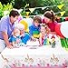 Honoson 5 Pieces Unicorn Party Tablecloth Disposable Unicorn Table Cover for Birthday Party Baby Shower Decoration Supplies