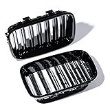 Front Upper Shiny Glos Black Kidney Grille Grill