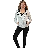 Olivia Miller Womens Faux Leather Zip Up Moto Biker Jacket