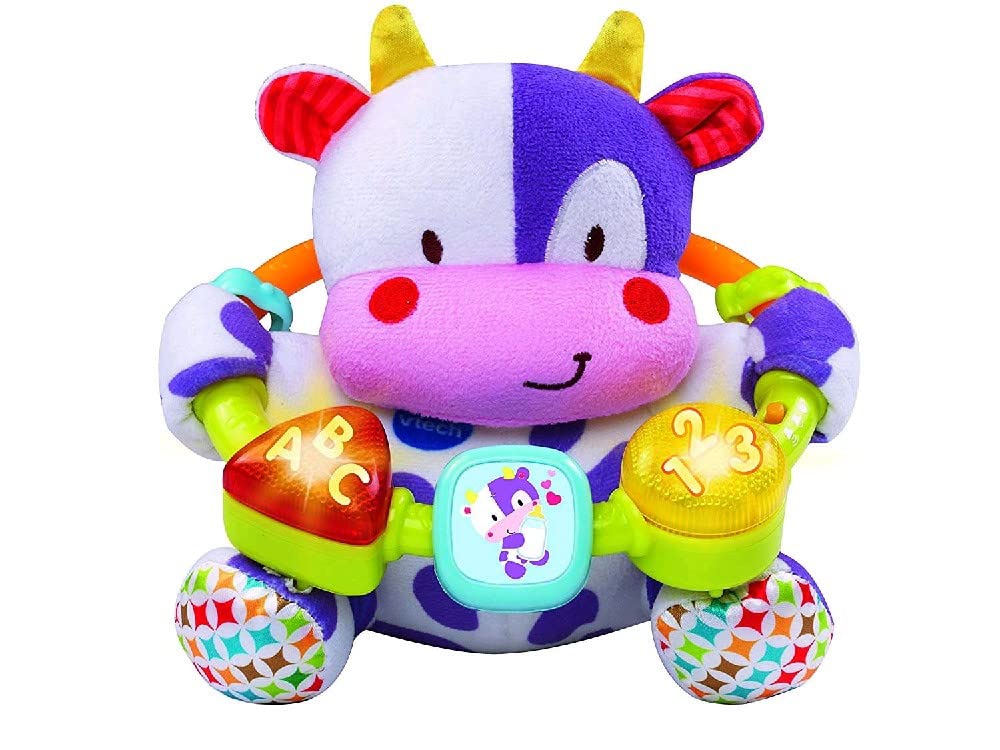 VTech- Muusical Cow Interactive Baby Plush with Soft, Multi-Colour, Single (3480-166022)