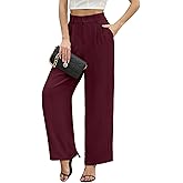 CZYINXIAN Women's Casual High Waisted Wide Leg Pants Flowy Business Work Casual Pants with Pockets