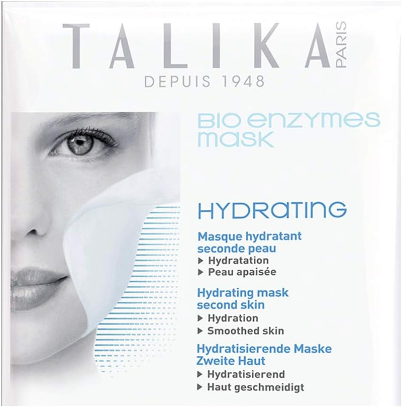 Talika Bio Enzymes Hydrating Mask, Moisturizing & Soothing Face Mask, Biocellulose Instant Glow Mask - Image 4