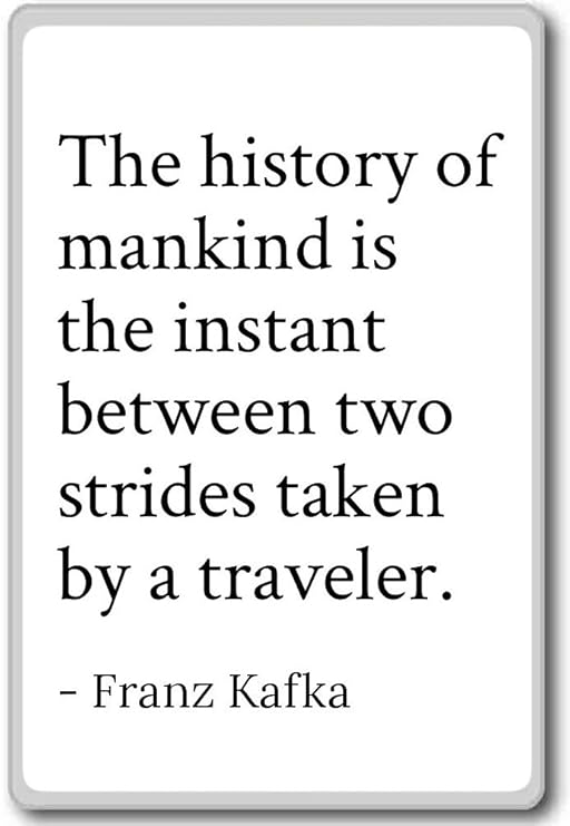 Imán para nevera con cita de Franz Kafka, la historia de la ...