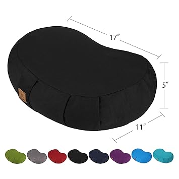 Amazon.com: FelizMax Crescent Zafu - Almohada de meditación ...
