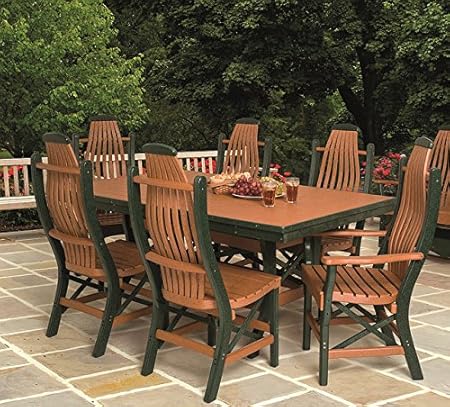 Amazon Com Poly Lumber Patio Furniture Set Including 1