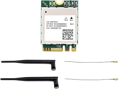 Waveshare WiFi 5 Dual-Band M.2 A/E Key Wireless NIC Bluetooth 5.0 RTL8822CE