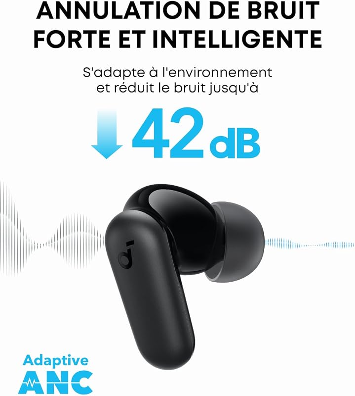 par Anker P30i Écouteurs Bluetooth sans Fil 5.4 avec ANC