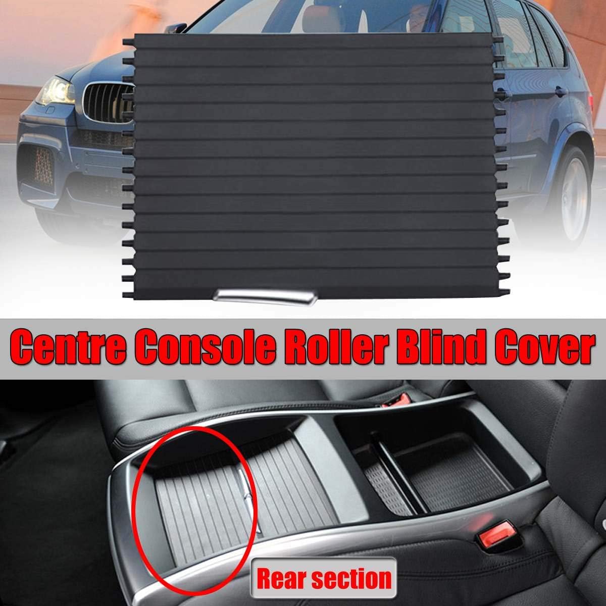 1x Car Front/Rear Section Centre Console Cup Holder Roller Blind Cover For BMW X5 X6 E70 E71 2007-2014 51166954943 6954943