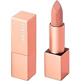 Lawless Women's Forget the Filler Lip-Plumping Line-Smoothing Satin Cream Lipstick, Soft Truffle, 0.1 Ounce