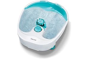 Beurer Luxury Pedicure Foot Spa | Foot Bath Spa with Heat and Massage | Variable Water Temperature | Portable Foot Soaking Tub for Relaxing Foot Reflex Zone Massage, FB13, White