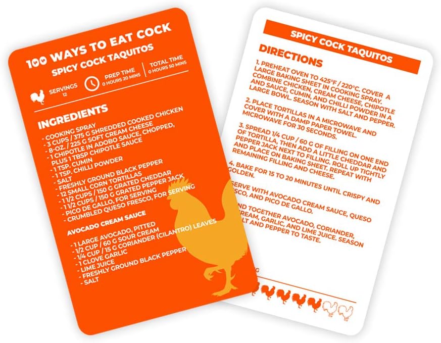 Gift Republic GR490079 100 Ways to Eat Cock - Image 5