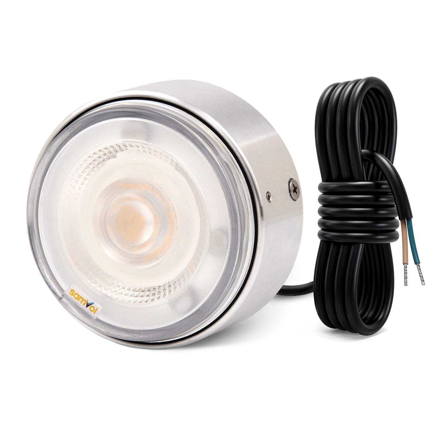 Photo 1 of SAMVOL Led RGB Color Change Pool Wall Light, Heavy Duty Aluminum 12V Colorful IP68 Waterproof Pond Lamp for Swimming Pool, Fountain and Waterfall