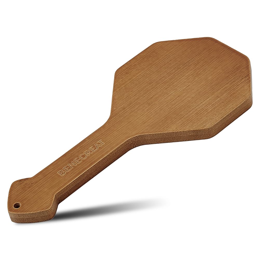 BENECREAT 21 x 10cm Wooden Clay Cup Paddle Paddle Ceramics Pottery Tool Clay Surfaces Paddle for Forming Compressing and Flatting Pottery and Ceramics
