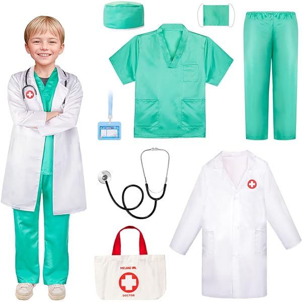 Month Old Halloween Costume Outfit Boy Doctor Or Nurse Cute