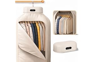 Portable Clothes Dryer, 700W Foldable Dryer for Clothes with Timer, No Assembly Required, Quiet Compact Dryer for Apartment, RV, Dorm, Travel & Small Spaces
