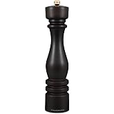 Cole &amp; Mason London Refillable Spice Mill - Kitchen &amp; Home Accessory - Table Black Pepper Grinder - Pepper Mill with Carbon Steel Mechanism - 11", Chocolate Wood
