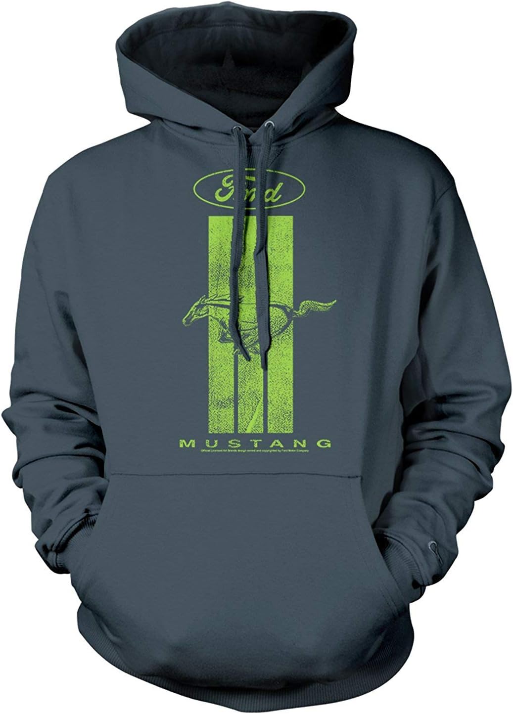 Funny Hoodie Men's Officially Licensed Ford Mustang Logo Hooded Sweatshirt