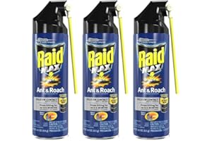 Raid Max Ant and Roach Spray, 14.5 Ounce (Pack of 3)