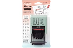 DESIGNPHIL 35452006 Midori Stamp Rotating Stamp Date Cat Pattern
