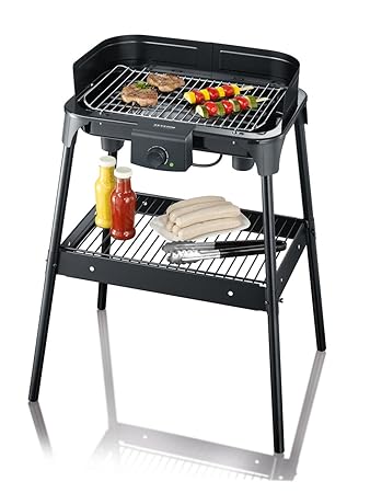 SEVERIN PG 8532 Barbecue-Grill, Standgrill (2.500 Watt, Grillfläche (41x26cm)) schwarz