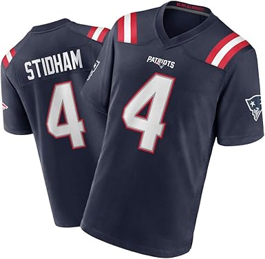 Ncgd Men S Jarrett Stidham New England Patriots 4 Rugby Jersey American Football Sportswear Game Jersey Navy L Amazon Co Uk Clothing