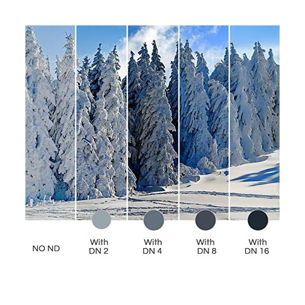 Zacro 52mm Objektiv Filter Set ND2, ND4, ND8, ND16 Kit mit Objektivstift Filtertüte Gegenlichtblende Objektivdeckel und… – Bild 6
