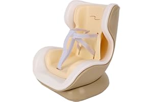 Doll Car Seat for 17cm/6.69in Dolls with Air Vent Clip & Desktop Stand, Cute Stylish Car Ornament Decorative Desktop Display 