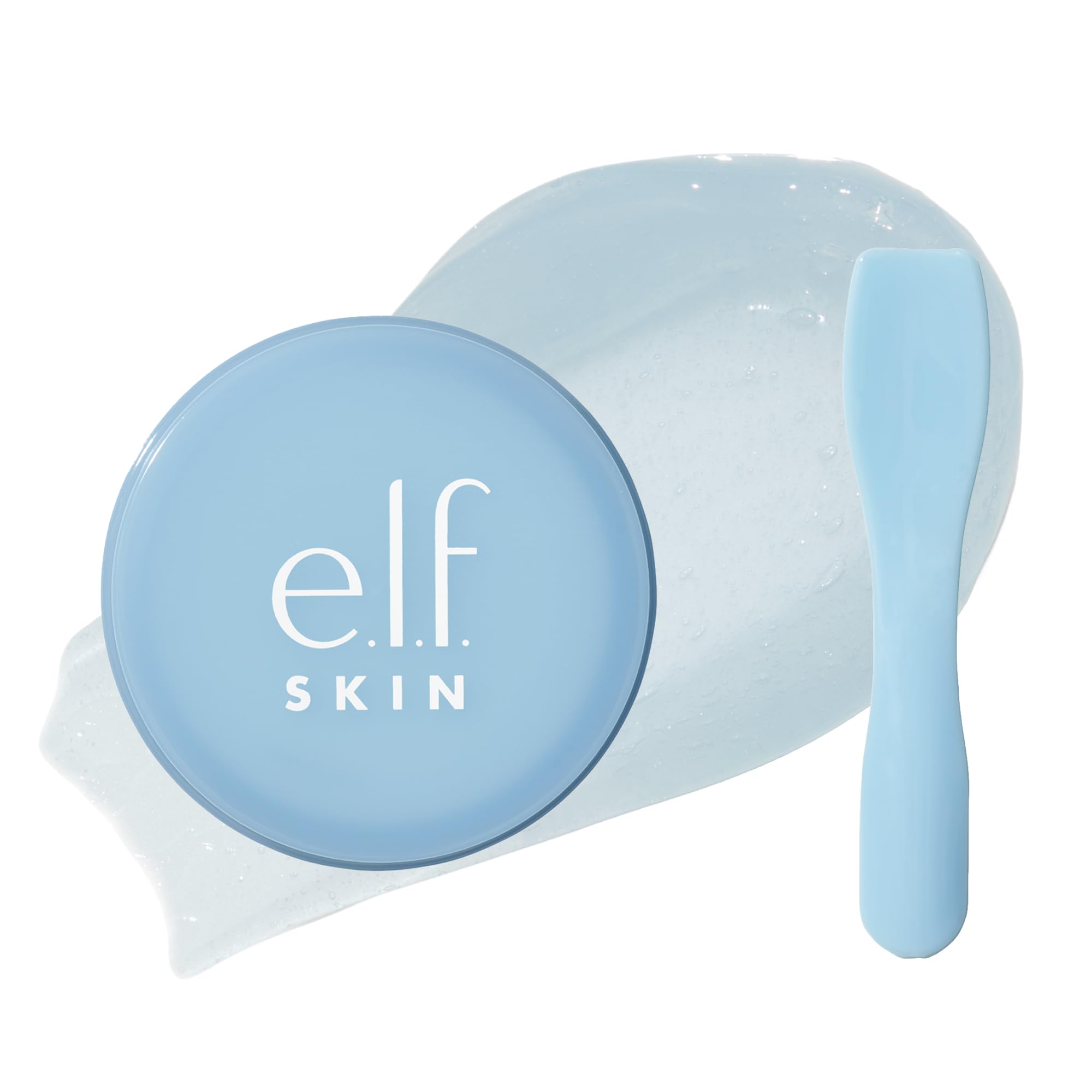 e.l.f. Skin Holy Hydration! Lip Mask, Hydrating Leave-on Mask For Soft & Smooth Lips, Enriched With Hyaluronic Acid, Powder Blue