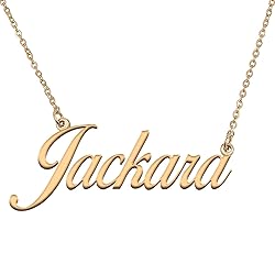 HUAN XUN Customized Custom Simple Any Name Necklace