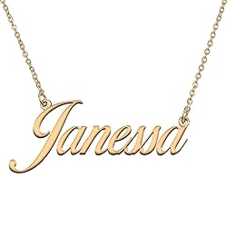 HUAN XUN Customized Custom Simple Any Name Necklace