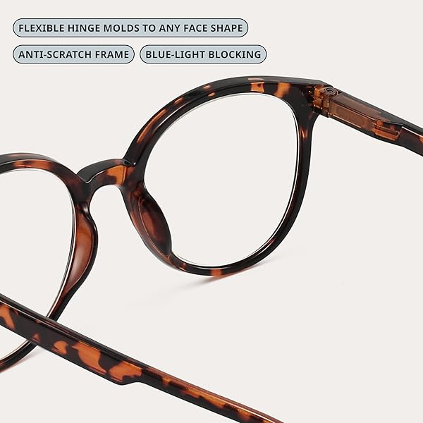 GIBLOGO READING GLASSES FOR WOMEN/MEN EYE GLASSES BLUE LIGHT READING GLASSES CHEATERS EYEGLASSES