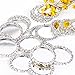 David accessories Diamond Rhinestone Caps for Hair Bows Making DIY Pendants or Craft Scrapbooks(Pack of 25) (White Rhinestone)
