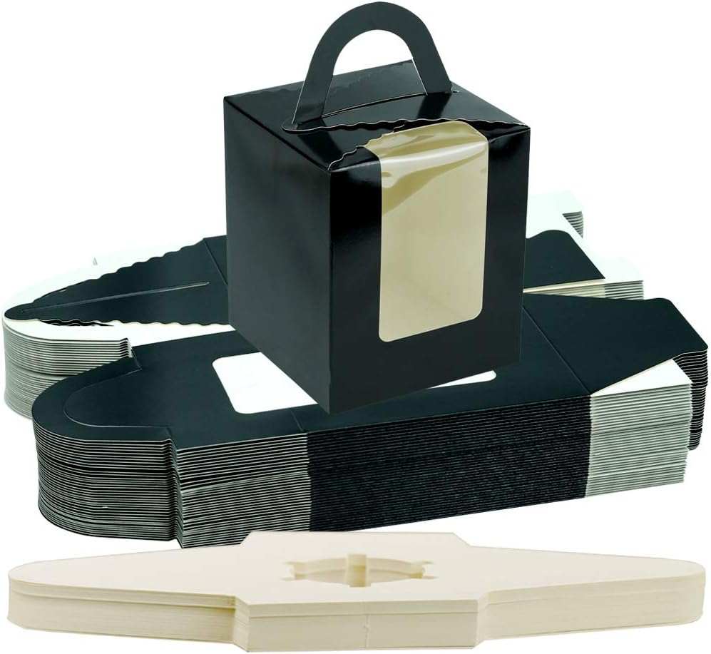 Individual Cupcake Box Paper Portable Cupcake Boxes Single