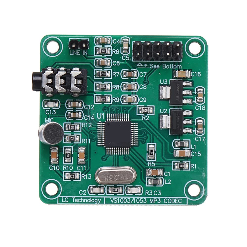 DollaTek VS1053 MP3 Module Development Board w/On-Board Recording Function SPI Interface OGG Encoding Recording Control Signal Filter For Arduino UNO R3