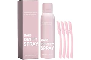 NEXME Hair Identifier Face Shaving Spray, Hair Identifying Spray for Face Shaving, Hair Identify Dermaplaning Spray with 4 Razors
