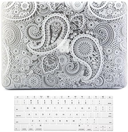 Topinno Macbook Pro 13 Case Print Glossy Hard Shell Case Cover&amp; Keyboard Cover Skin for Apple Mac Pro 13.3" fits Model: A1278 (Paisley Pattern)