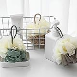Omenluck 2Pcs Bath Shower Sponge Balls Loofah Body Deep Cleaning with Rope view 2