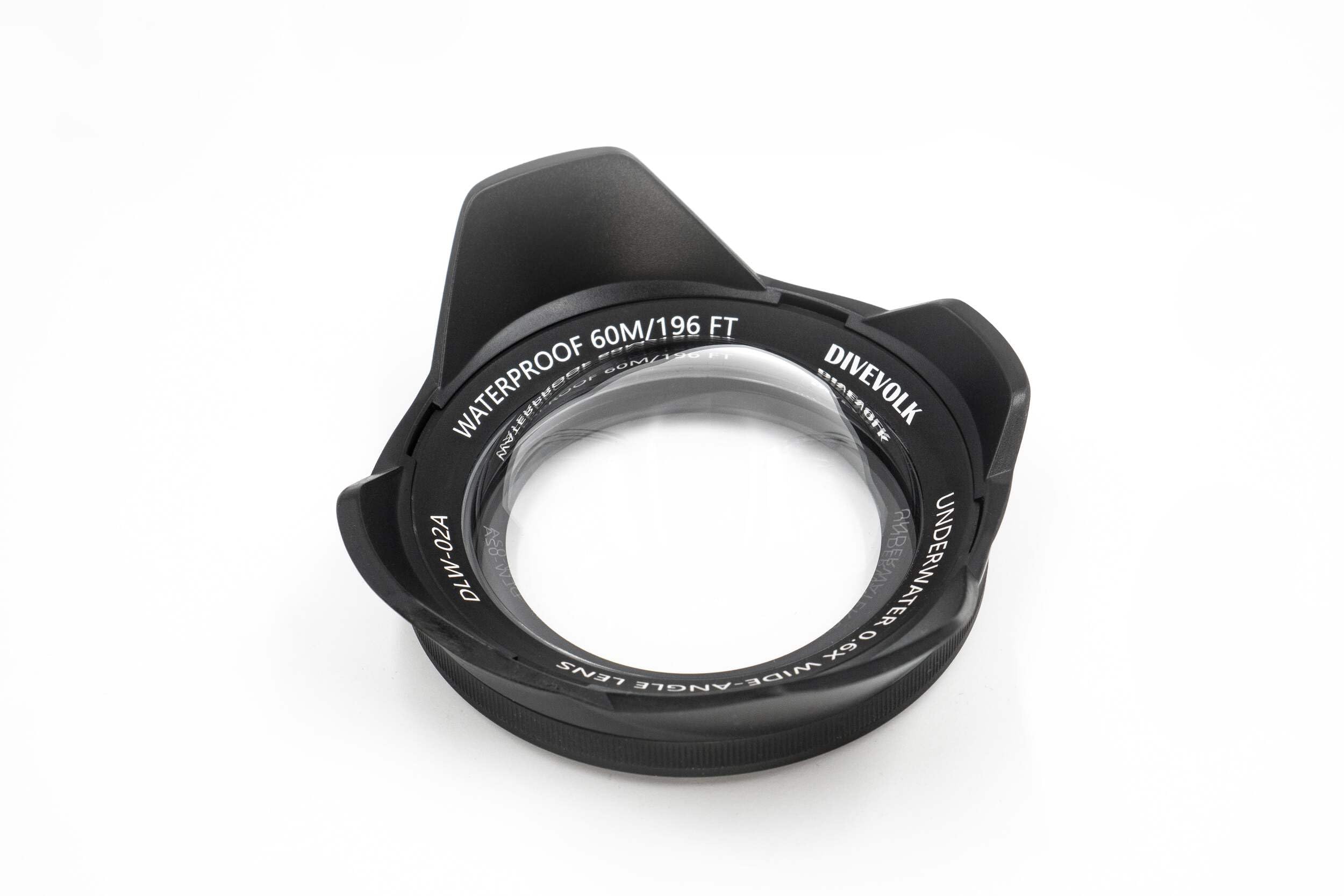 Underwater Wide-Angle Conversion Lens X0.6 for DIVEVOLK Housing and Action Camera