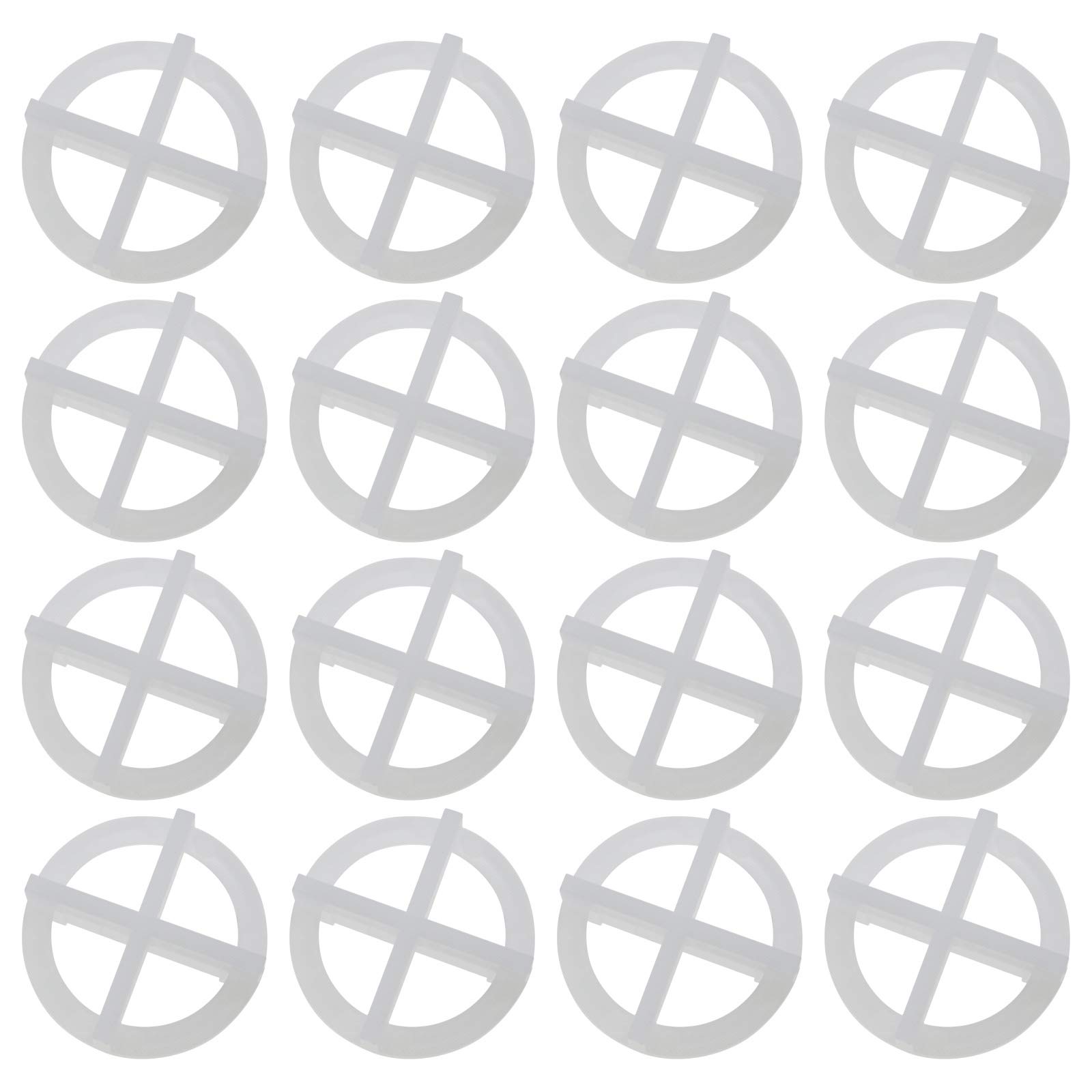 Be In Your Mind 200pcs 2mm Reusable Cross Tile Leveling System Spacer Plastic Clips Removable Tiling Tools for Spacing of Floor or Wall Tiles White