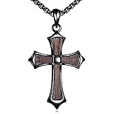 ZPMMPZ Cross Necklace 925 Sterling Silver Faith Pendant Christian Jewelry Gifts for Women Men