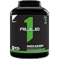 Rule One Proteins, R1 Mass Gainer - Vanilla Crème, High-Calorie Weight Gain Formula with 1,220+ Calories, 250g+ Complex Carb Blend, 40g All-Whey Protein, 8g Fat Per Serving, 6 Pounds, 8 Servings
