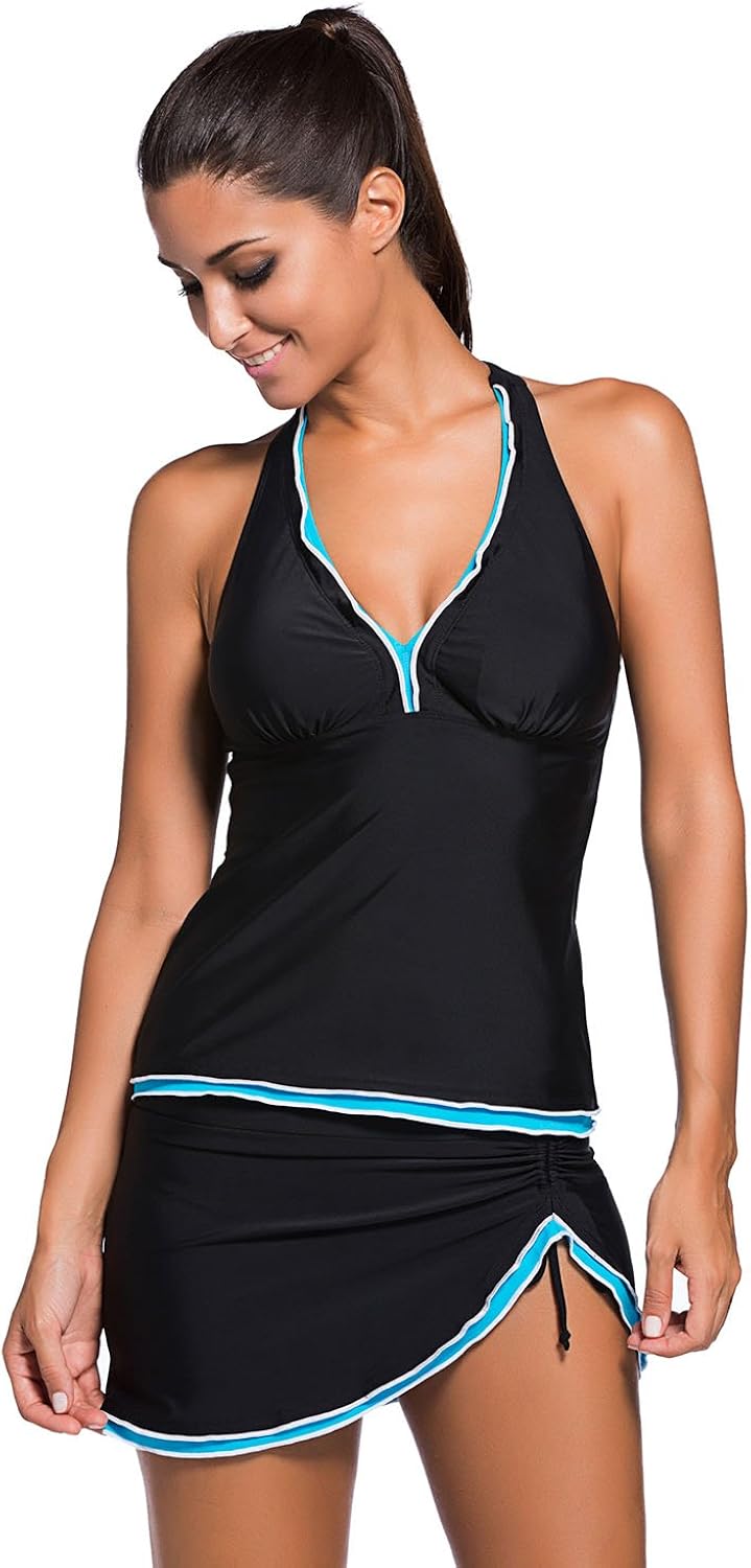 halter tankini swimwear