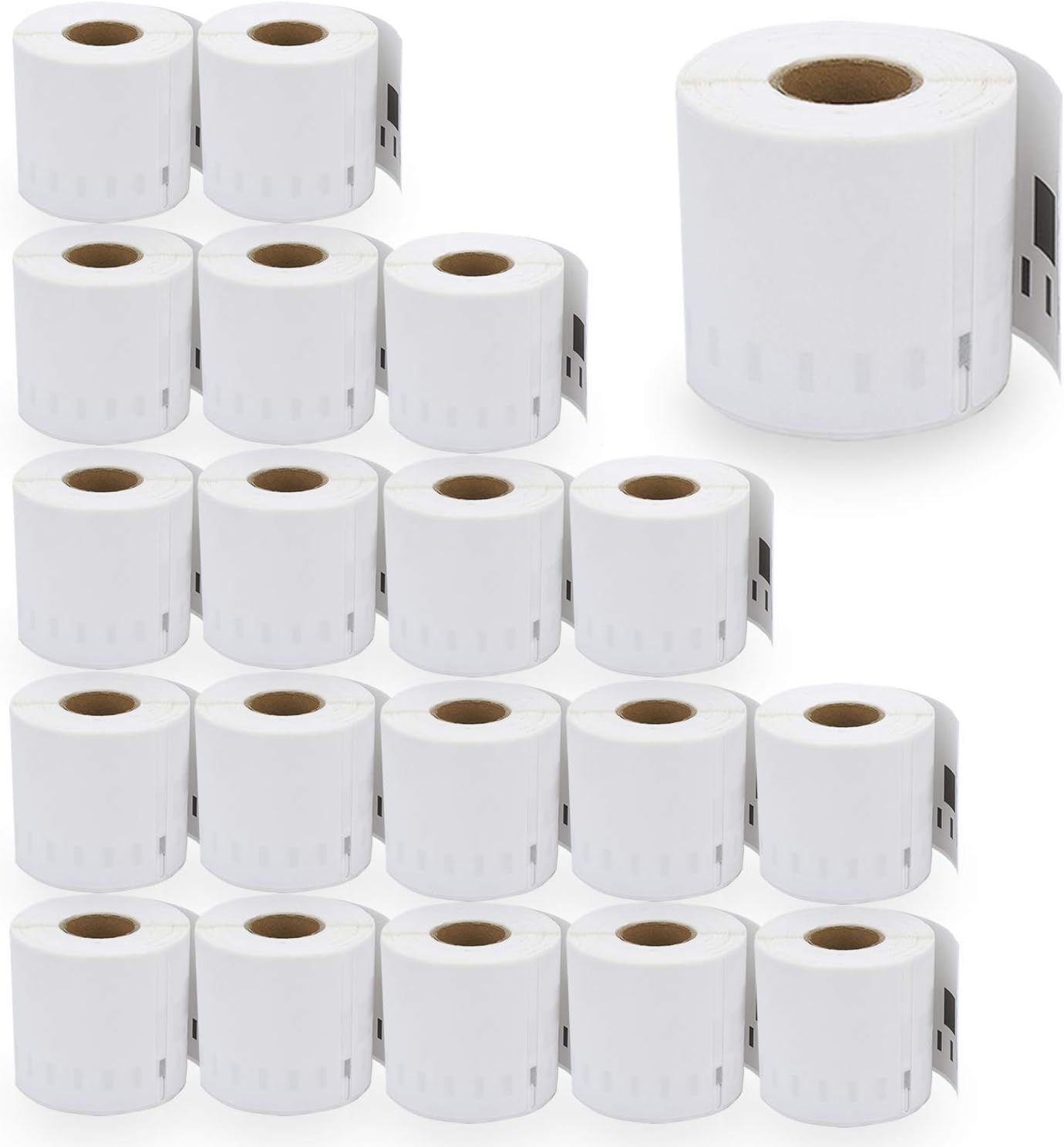 BETCKEY, 20 Rolls 99019 Self-Adhesive Labels Compatible with DYMO S0722480, 59mm x 190mm