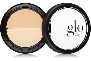 Glo Skin Beauty Under Eye Concealer Makeup with Duo Shades for Custom Blending - Corrects & Conceals Dark Circles & Redness - Buildable Longwearing Coverage (Golden)
