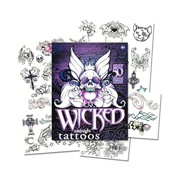 Savvi-Rose-Tattoos-For-Girls-Women-Costume-Set-38-Gothic-Temporary-Tattoos-Including-Skulls-Roses-Stars-Hearts-and-More