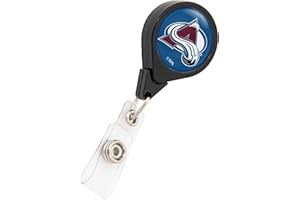 Desert Cactus Colorado Avalanche Retractable Badge Holder NHL Team ID Reel with Ticket Clip for Lanyard, Work, School & Office Access