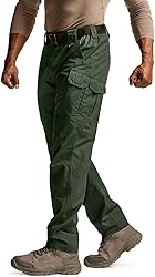 CQR Men's Tactical Pants, Water Resistant Ripstop